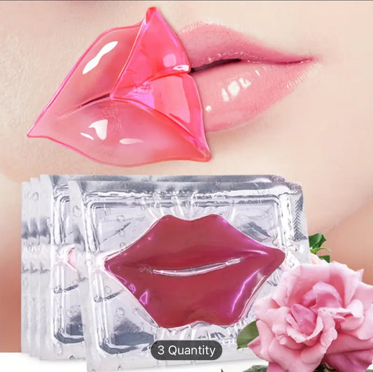 10pcs Hydrating Pink Crystal Lip Mask Patches - Moisturize and Revitalize Your Lips