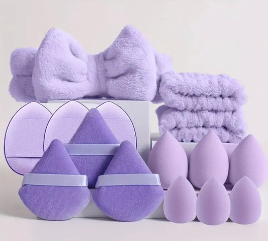 15 piece Purple Headband Make-up kit