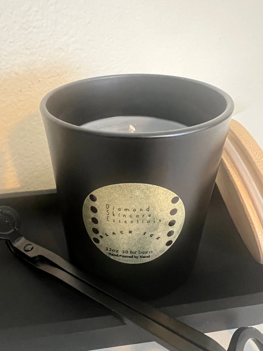 12oz Hand Poured Scented Candle “Black Ice”